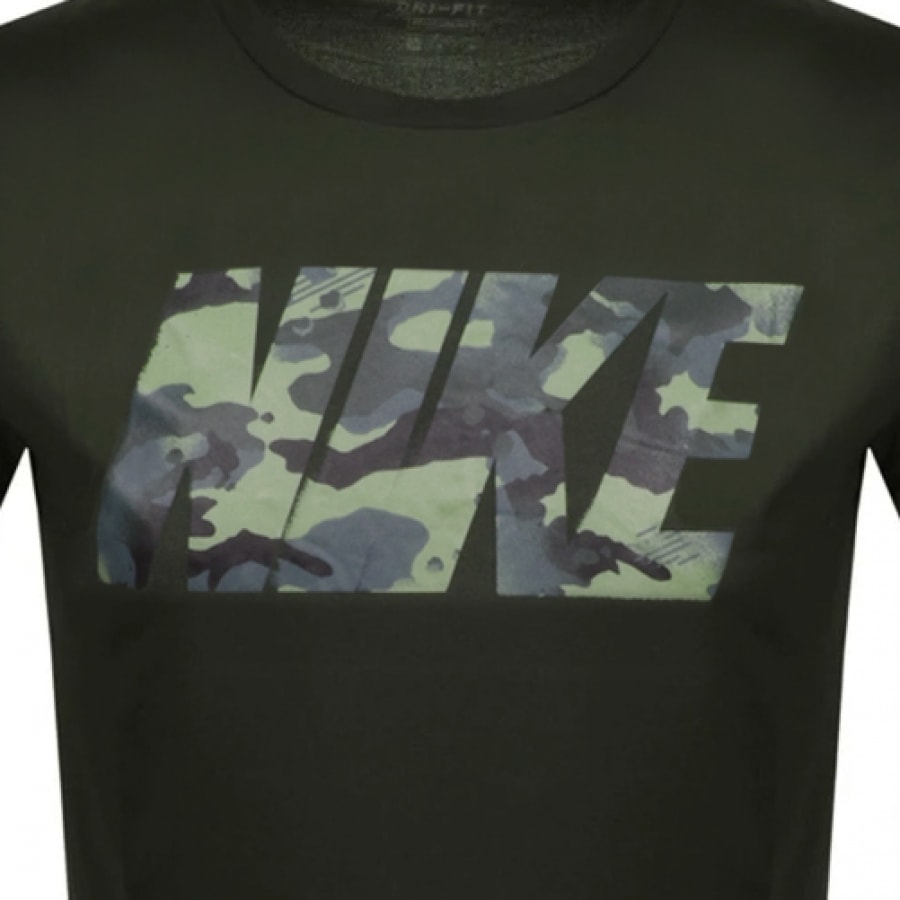 Alternative Image for ProductNike Training Camouflage Logo T Shirt Khaki3